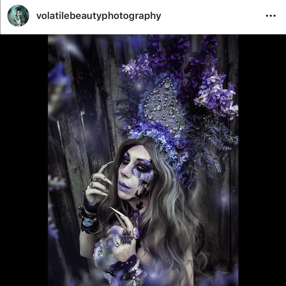 Handmade headdress for Halloween or photography